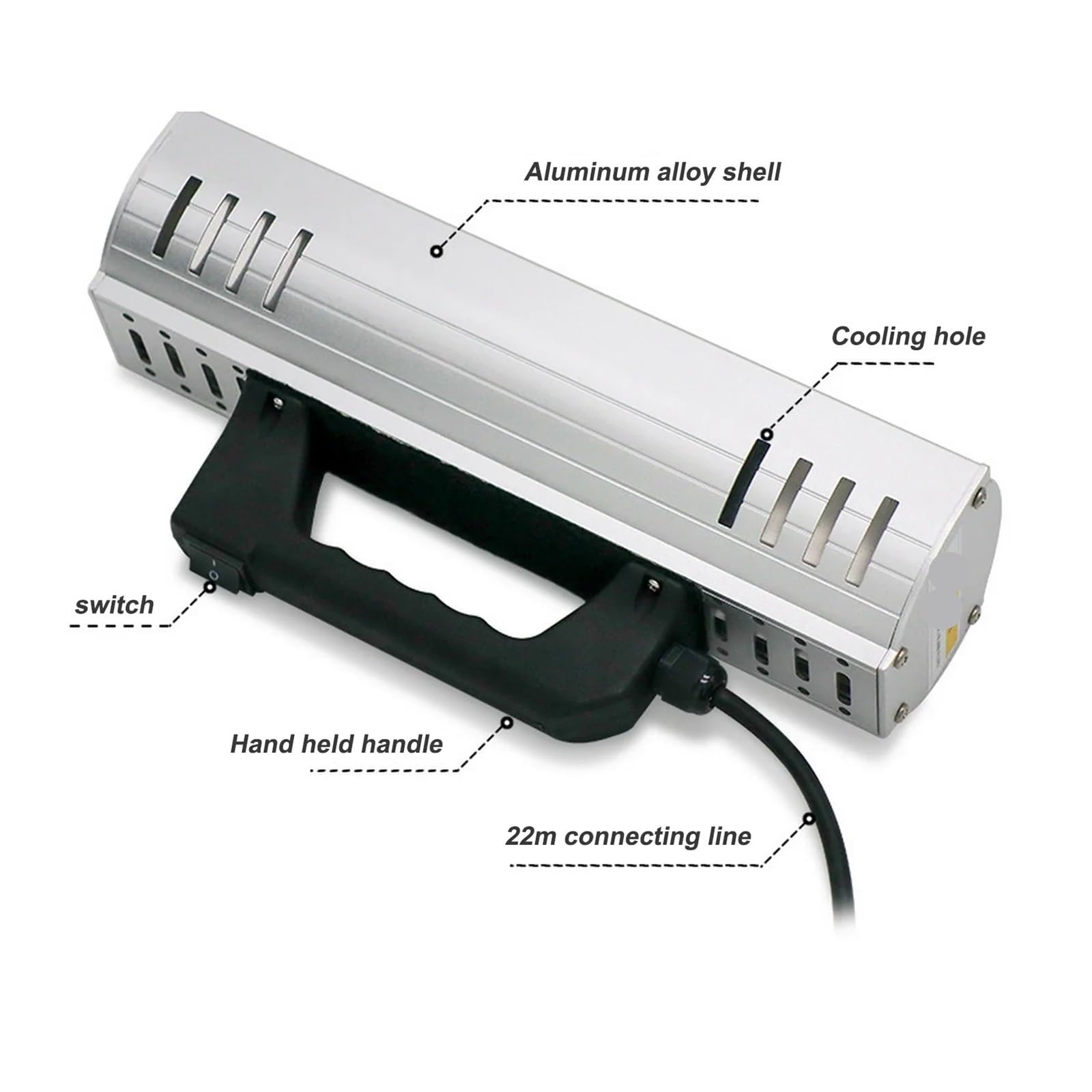 EDEDE Lampa do suszenia farby, lampa utwardzająca na podczerwień farba ogrzewanie pieczenie krótka fala lampa do suszenia na podczerwień auto narzędzie do naprawy karoserii suszarka do lakieru ból