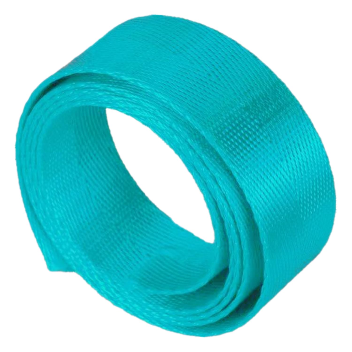 Cinta de algodón Correa de cincha Gruesa, Banda Nailon, Cinta Espiga, 25 mm Ancho, 5-20 Yardas, Multicolor(Lake Blue,20 Yard)