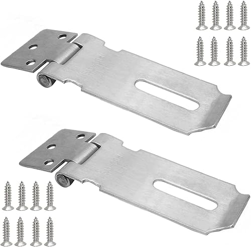 Miniatura 7 de Moicstiy 2 piezas de cerrojo de 3 pulgadas de acero inoxidable con cierre de puerta de seguridad de acero inoxidable con tornillos para armarios,