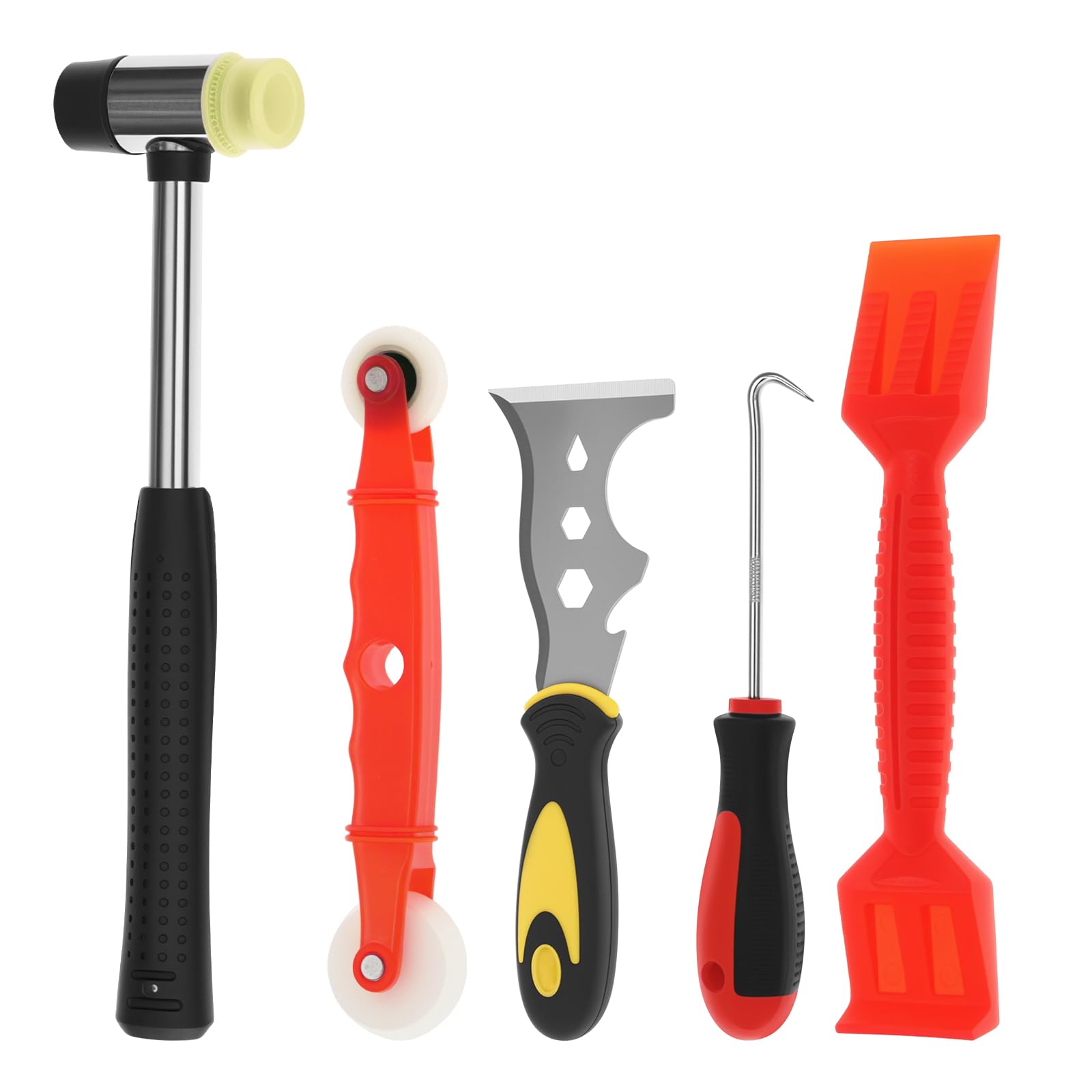 Set di attrezzi professionali per vetri, 5 pezzi, efficace griglia per finestre, con manico antiscivolo per casa, officina, ufficio