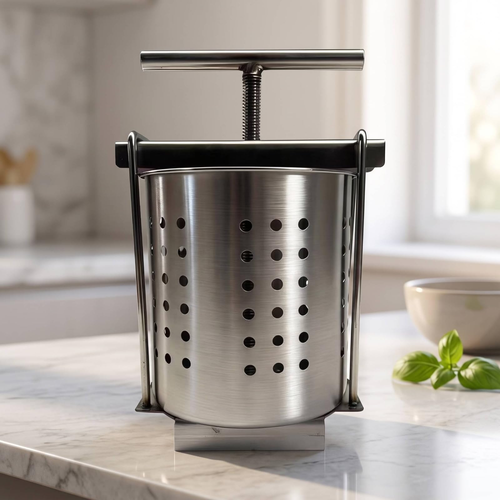 Exprimidor Verduras Manual Exprimidor Frutas Compacto para Cocineros, 1.5L