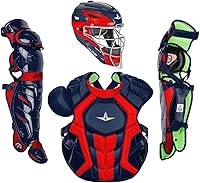 Vista 16 de All-Star S7 Axis for Adults - Baseball Catching Equipment Kit (Catching Helmet, Chest Protector, Leg Guards), NOCSAE Standard