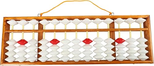 Jaquiain Abacus Abacus Calculadora de profesor de educación matemática Abacus colgante Abacus enseñando ábaco 58X19Cm para profesor