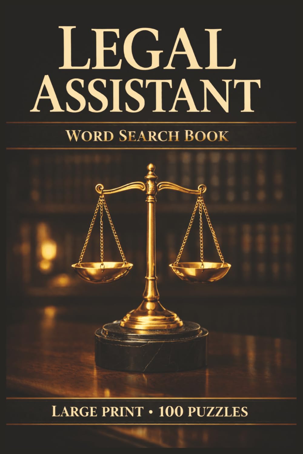 Legal Assistant Word Search Book: Large Print Book with 100 Puzzles and 2000 Unique Words on Immigration Law, Legal Research, and Family Law