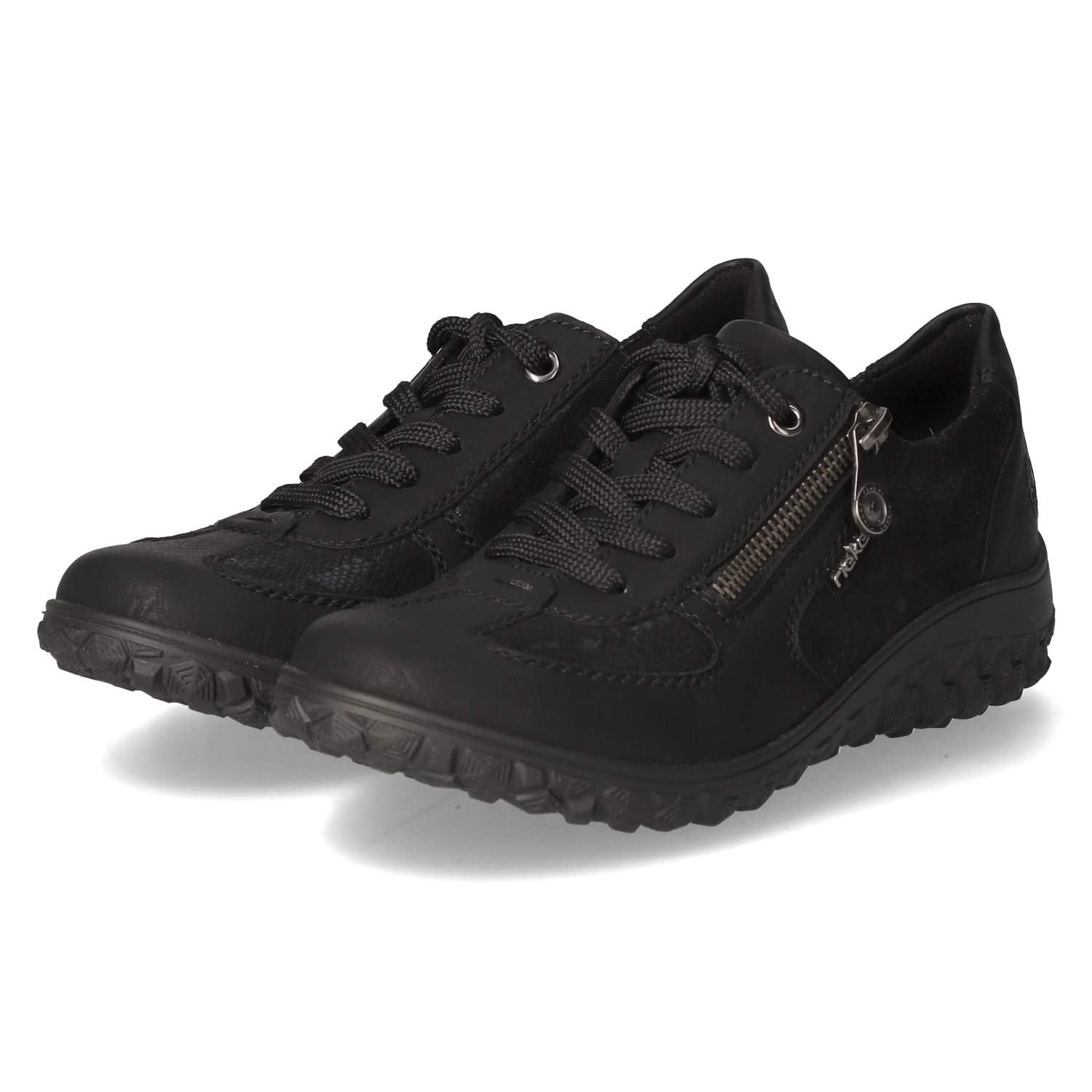 Rieker Women's 59501 Lace-Up Shoes, Black, 9 UK