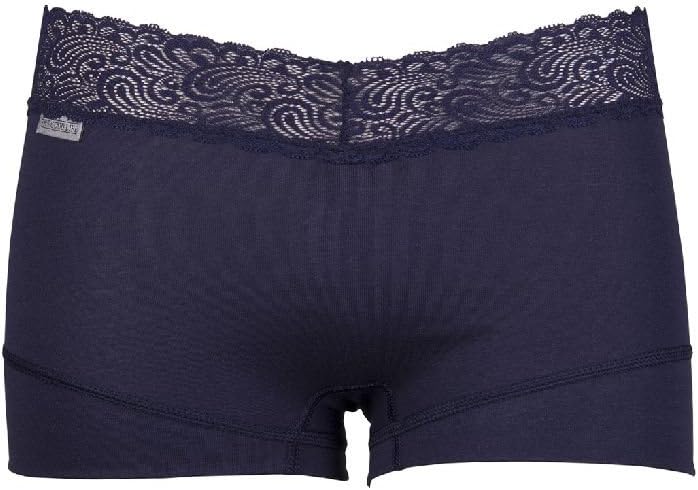 RJ Traditional Bodywear 31-017 Women's The Good Life Dark Blue Lace Lyocell Cotton Knicker Shorties Boyshort 3XLarge
