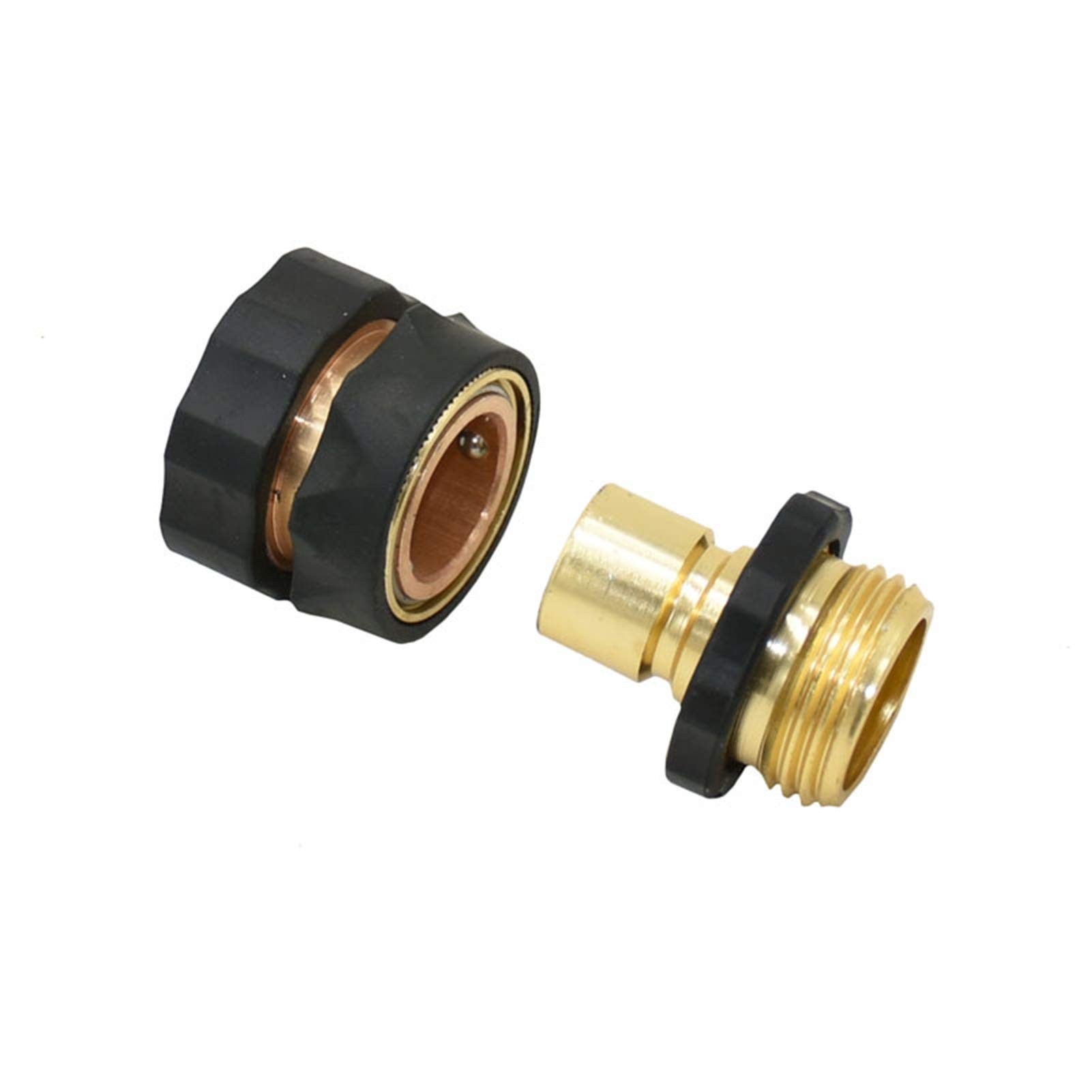 Accessori di giunzione per tubi flessibili 3/4 femmina a 3/4 filettatura maschio con connettore rapido in ottone G3 / 4 Giardino Tap Giardino Connettore filettato Removibile Raccordi for irrigazione a