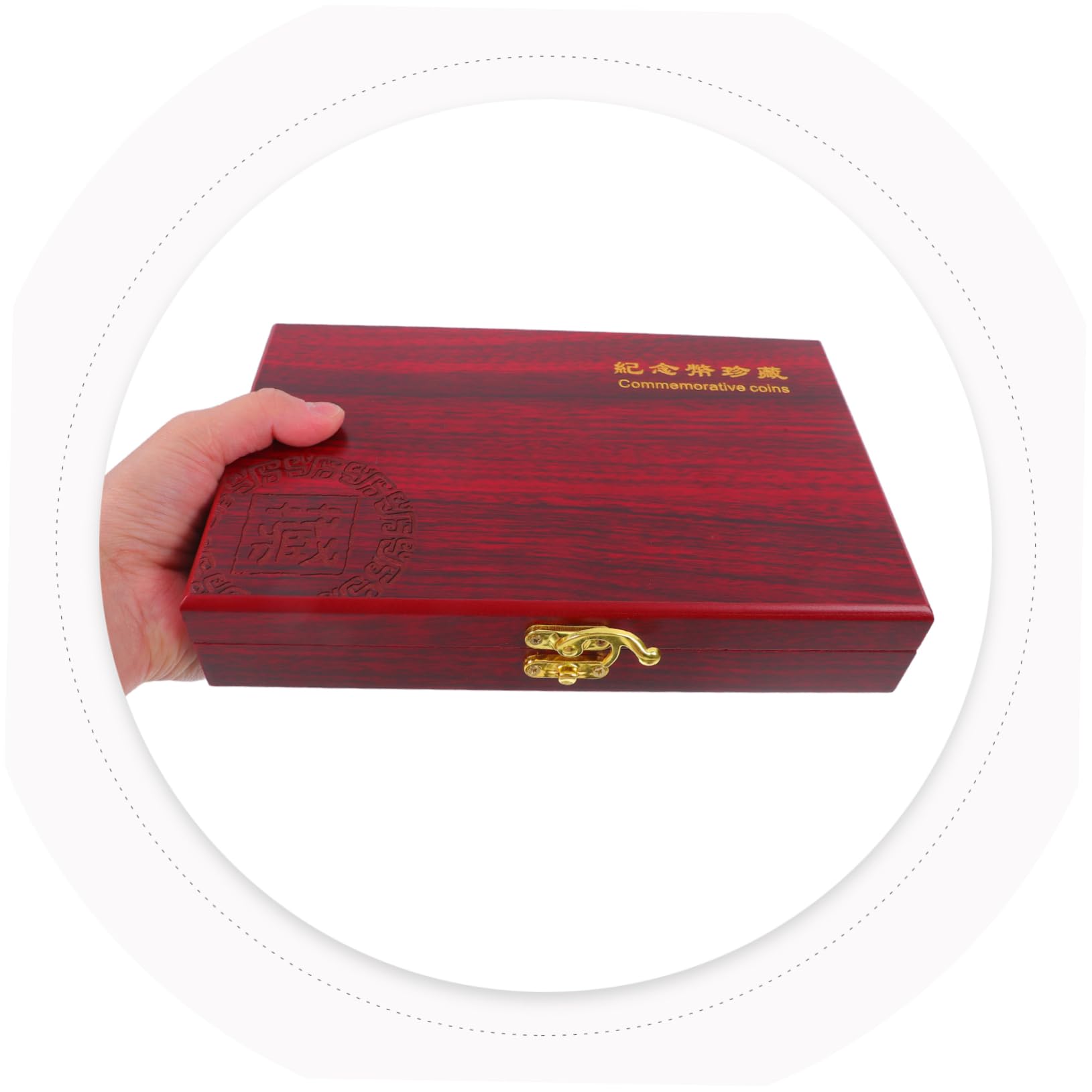 Caja de Monedas de Madera para Colección, 50 Unidades