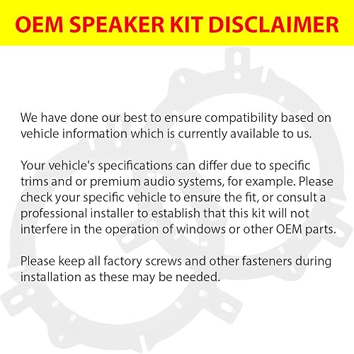 Miniatura 6 de KICKER Altavoces de 6.5 pulgadas para Chevrolet Silverado 1500 2015-2021 Kit de actualización - Par de Series DS con adaptadores y arnés, altavoz de