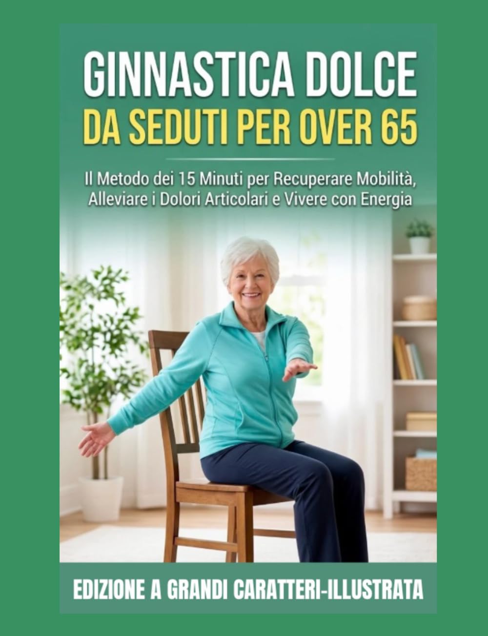 GINNASTICA DOLCE DA SEDUTI PER OVER 65: Il Metodo dei 15 Minuti per Recuperare Mobilità, Alleviare i Dolori Articolari e Vivere con Energia