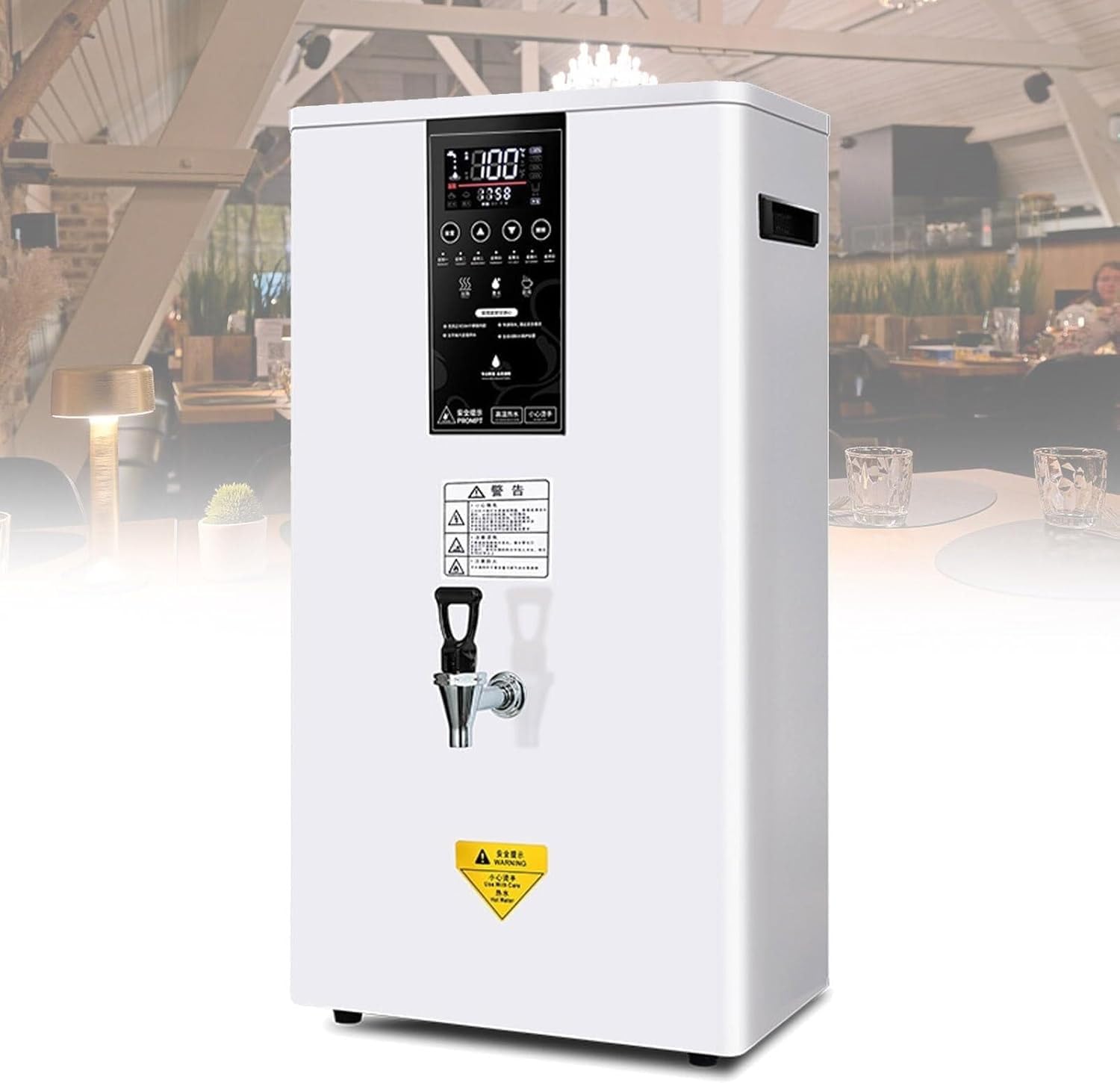 Electric Instant Hot Water Dispenser, Commercial Wall-Mounted Tea and Coffee Kettle, Step-Heating Boiling Water Machine for Home and Office