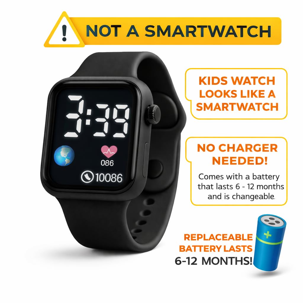 Matrix Junior Luminous LED Display Digital Watch | Water Proof | Silicone Strap | for Boy & Girls (Pink) 3