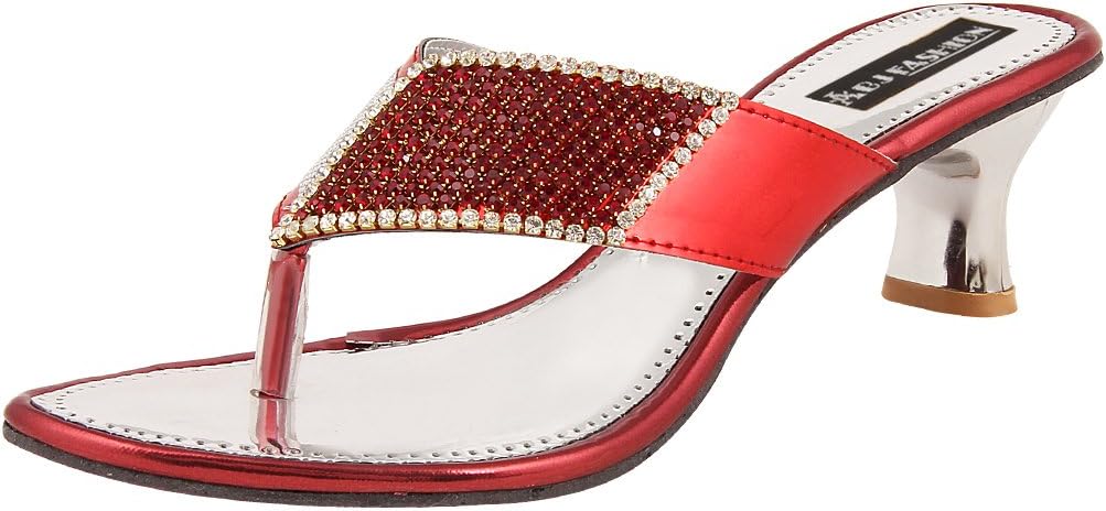 ABJ Fashion Women's & Girls' Red Fashion Sandal - 7 UK