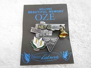 登山バッジ 山バッジ 34個セット 登山バッチ 34個セット 尾瀬ヶ原をのんびり散歩し、山バッジを求め