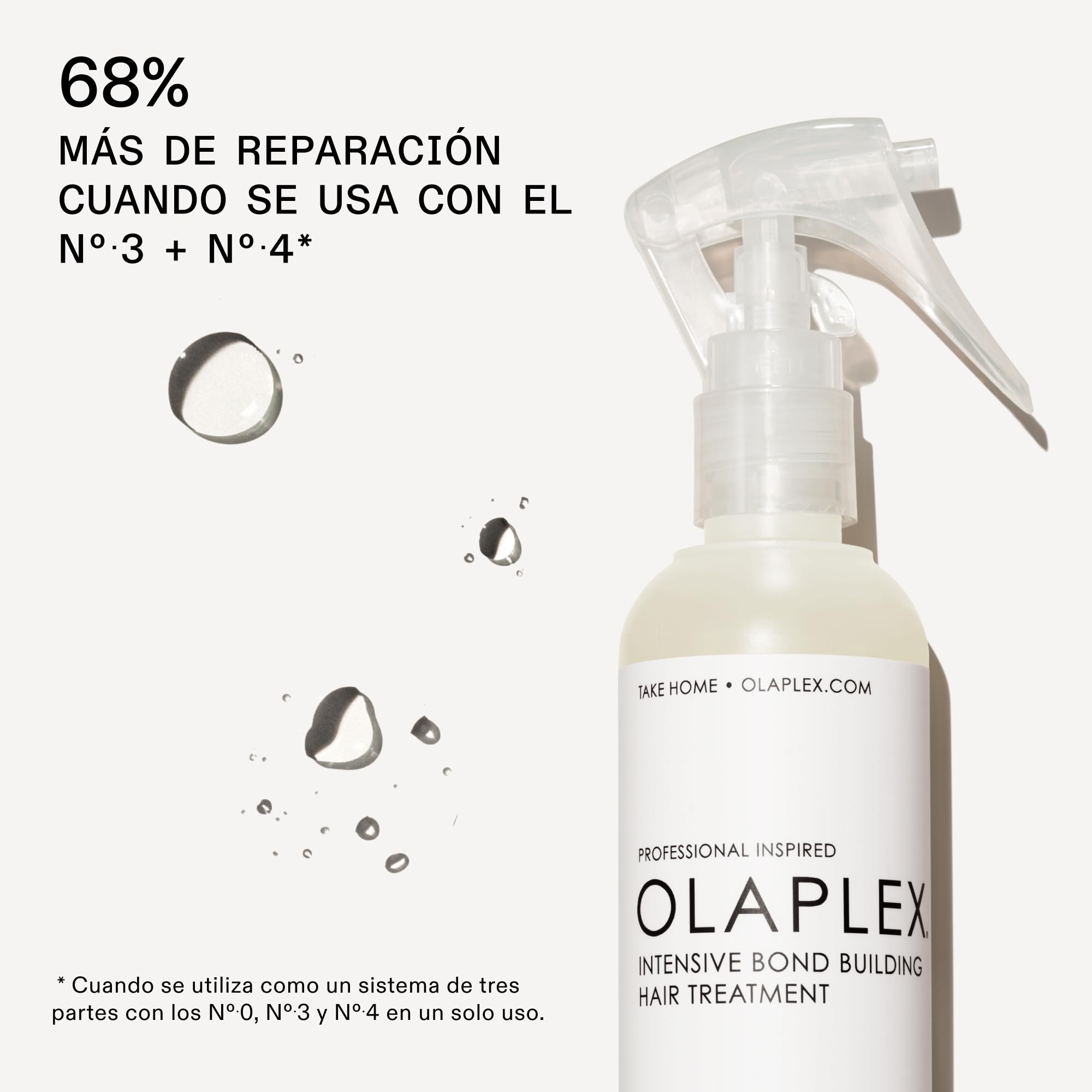 Olaplex No 0 Tratamiento Intensivo Para El Cabello, Repara, Protege y Fortalece, Para Todo Tipo de Cabello, Sin Sulfatos Ni Parabenos, 155ml