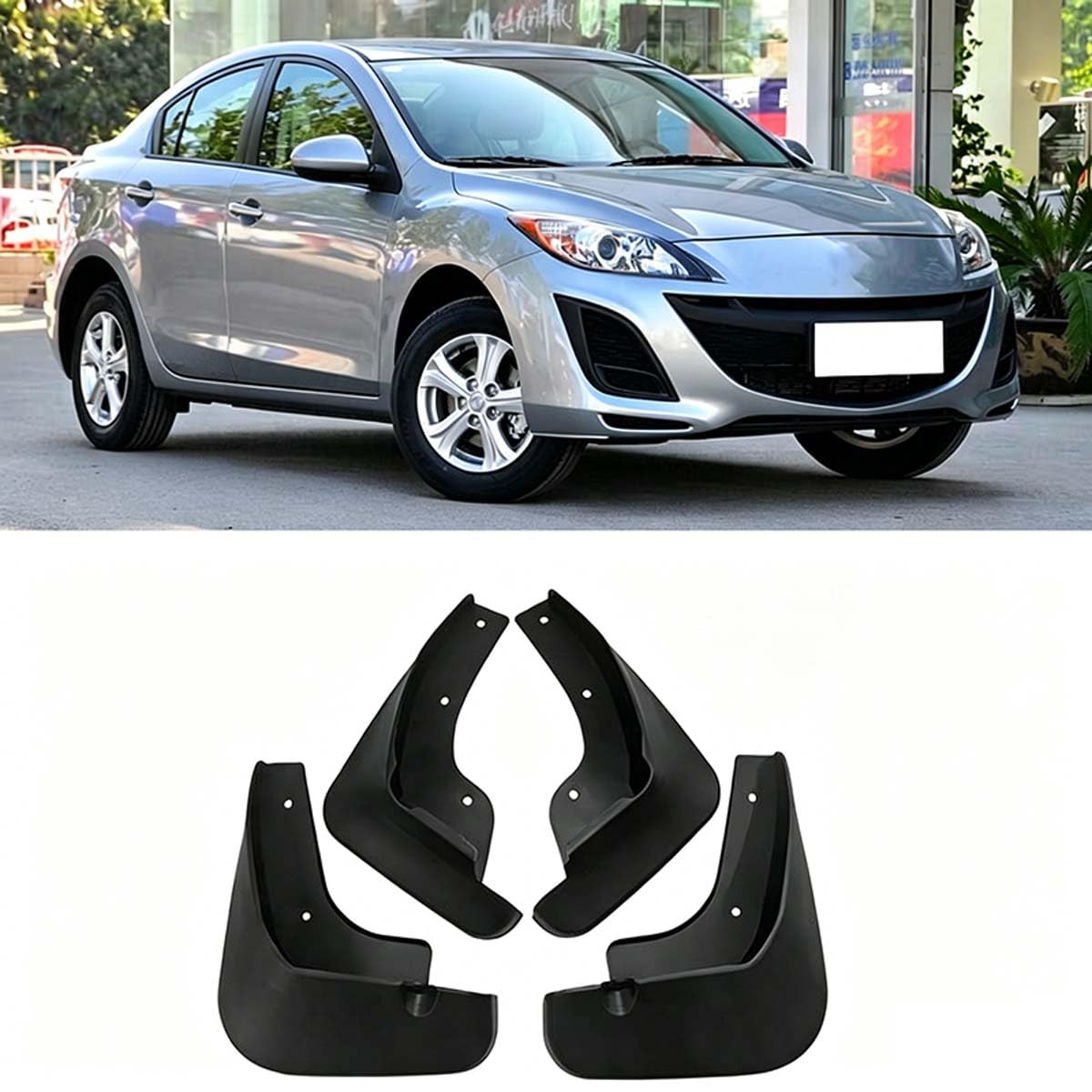 Garde-boue pour voiture Mazda 3 2011-2015 idéal pour routes de campagne