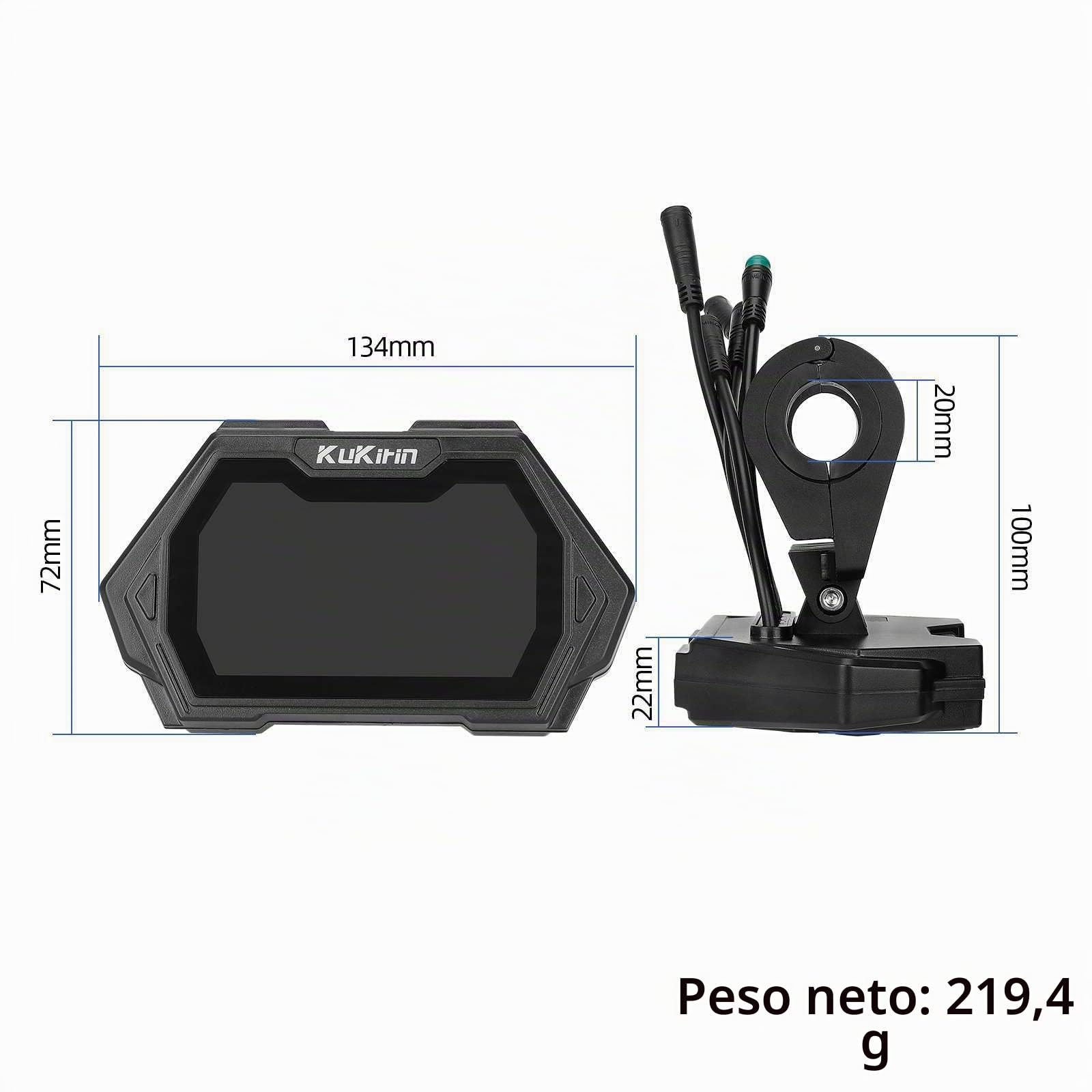 Indicador de Instrumentos para Scooter eléctrico Kukirin G2 Pro/G2 MAX, Pantalla LED, válvula de Mariposa para Controlador de Scooter eléctrico Kukirin (TFM13-FEIMI-4)
