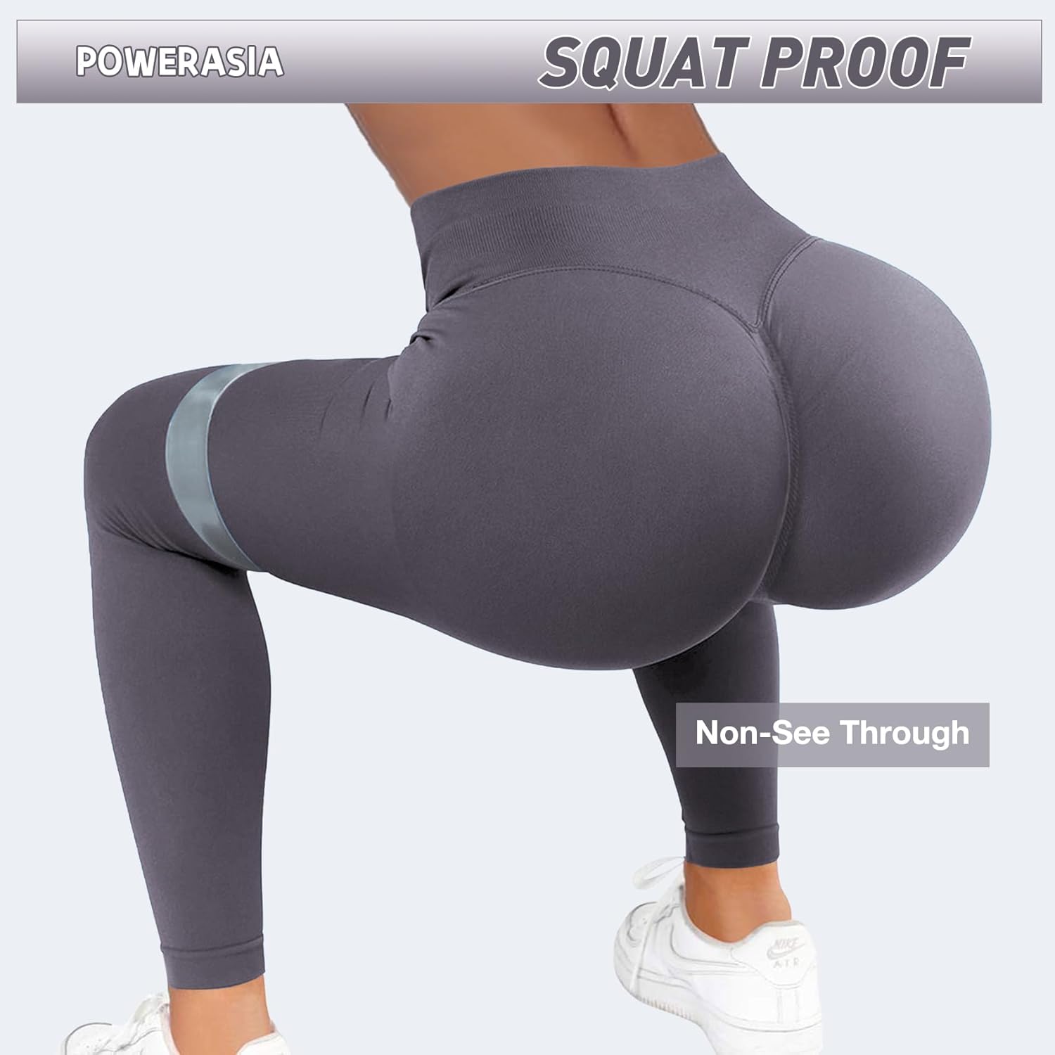 Impact Hidden Scrunch Butt Leggings for Women Mid Low Waist Gym Workout Legging Tummy Control Booty Lifting Yoga Pants - Image 4