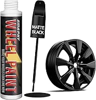 Vista 9 de Pintura de Retoque para Llantas Negro Brillante, Pintura para Llantas para Raspones de Bordillo y Rayones, Kit de Reparación de Rayones de Ruedas