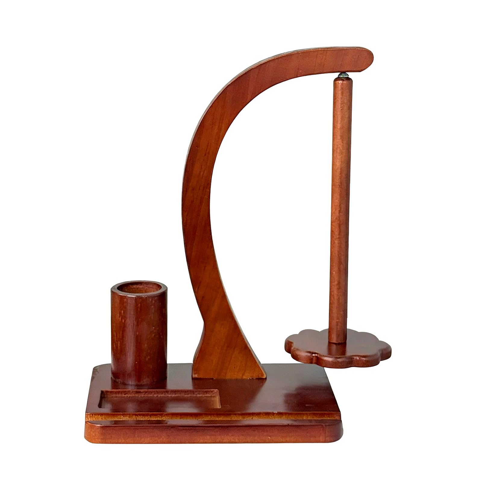 Zxfdsfdbnm Secure Thread Holder Wood Base Projects Portable Designs with Quick Assembly Sewing Yarn