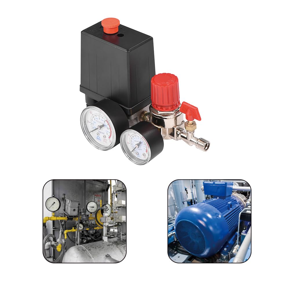 Shipenophy Pressostato Di Controllo Della Pressione, Pressostato Del Compressore D'aria Pressostato In Metallo E Plastica Per Il Tuo PSI - 12