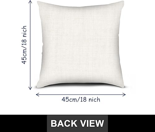 Miniatura 3 de PICKFORU Juego de 4 fundas cuadradas de almohada navideñas de 18 x 18 pulgadas, fundas cuadradas de invierno con ciervos navideños para sofá,