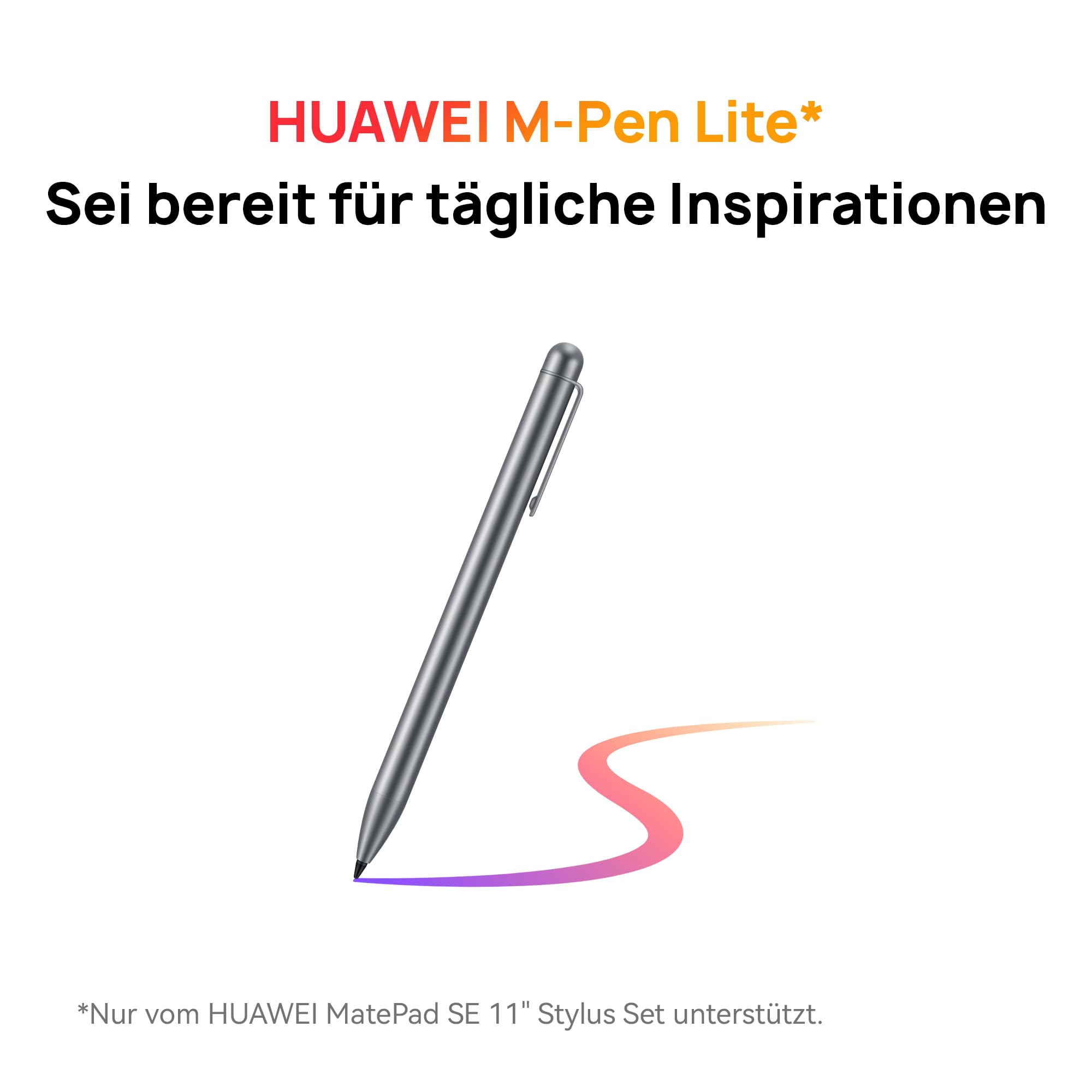 HUAWEI MatePad SE 11" Tablet, 6GB+128GB, M-Pen Lite, Unibody-Design in hochwertiger Metalloptik, 11 Zoll Eye Comfort FullView Display, 7700 mAh Akku, Kids Corner, Wi-Fi, Bluetooth, Nebula Gray