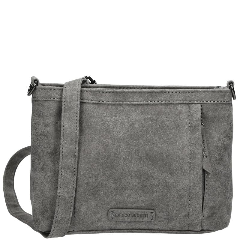 ENRICO BENETTI Crossbody tas PU Ruby Middengrijs taglia unica donna