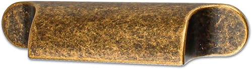 Miniatura 9 de RZDEAL Paquete de 4 tiradores de gabinete de aleación de zinc retro antiguos, centros de agujeros de 3 pulgadas para manijas de armario de cocina,