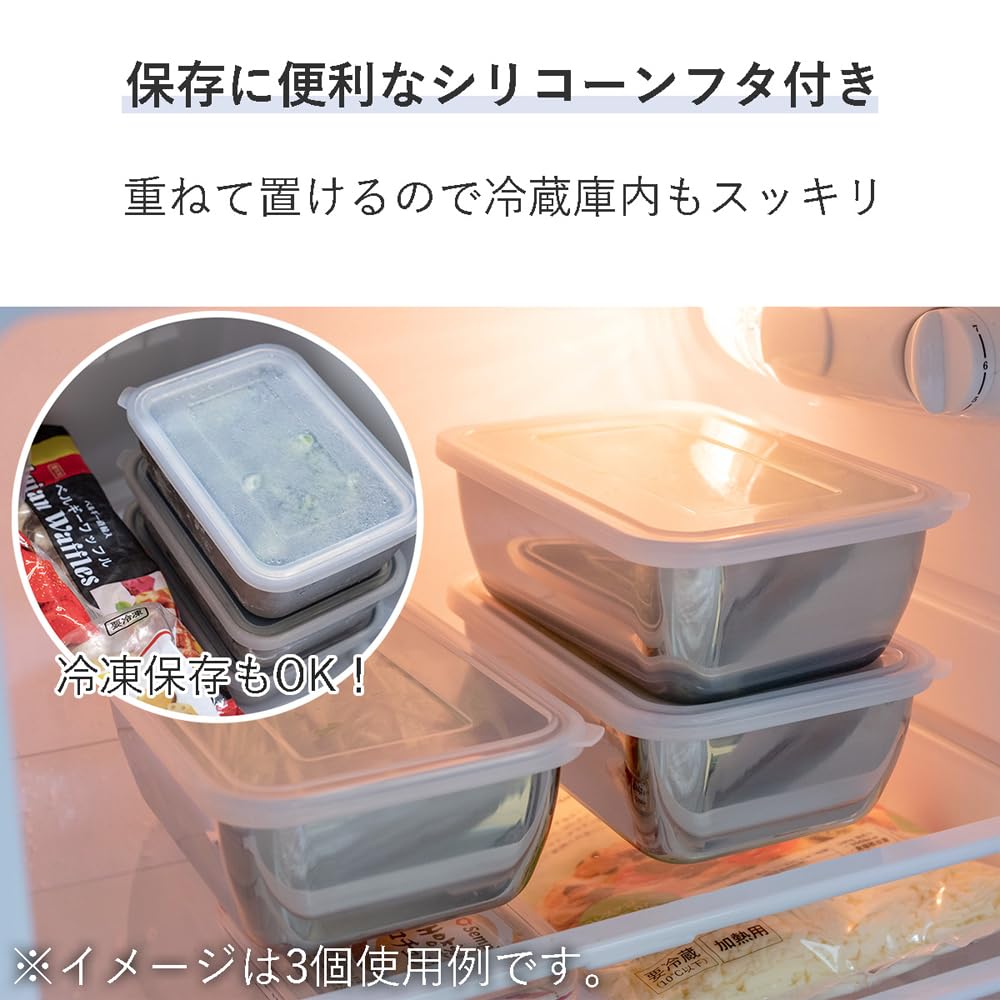 Amazon｜下村企販 保存容器 角バット ザルセット 【日本製】 食洗機