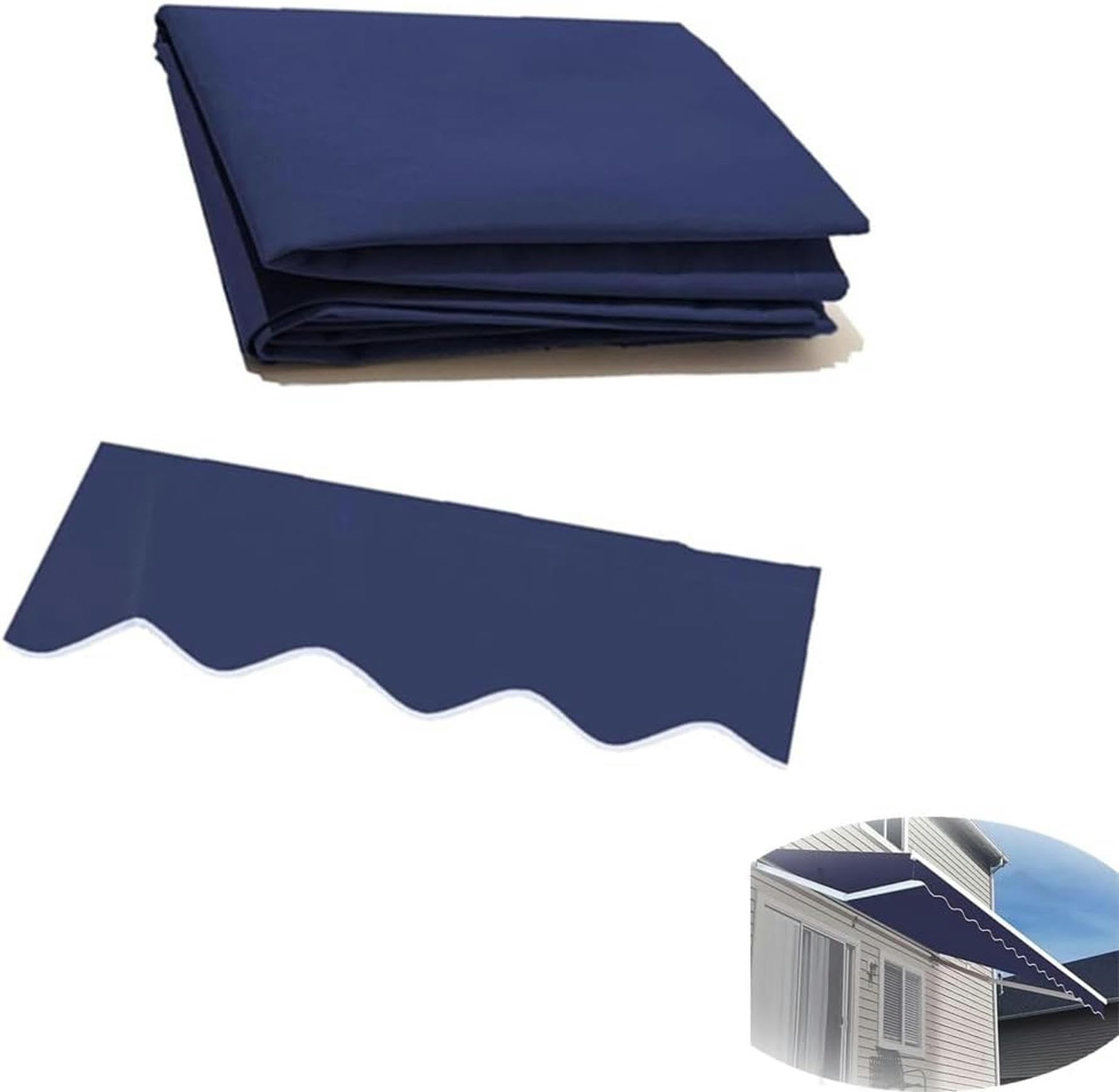 Tissu de remplacement pour voile ombrage afin de réparer un store déchiré