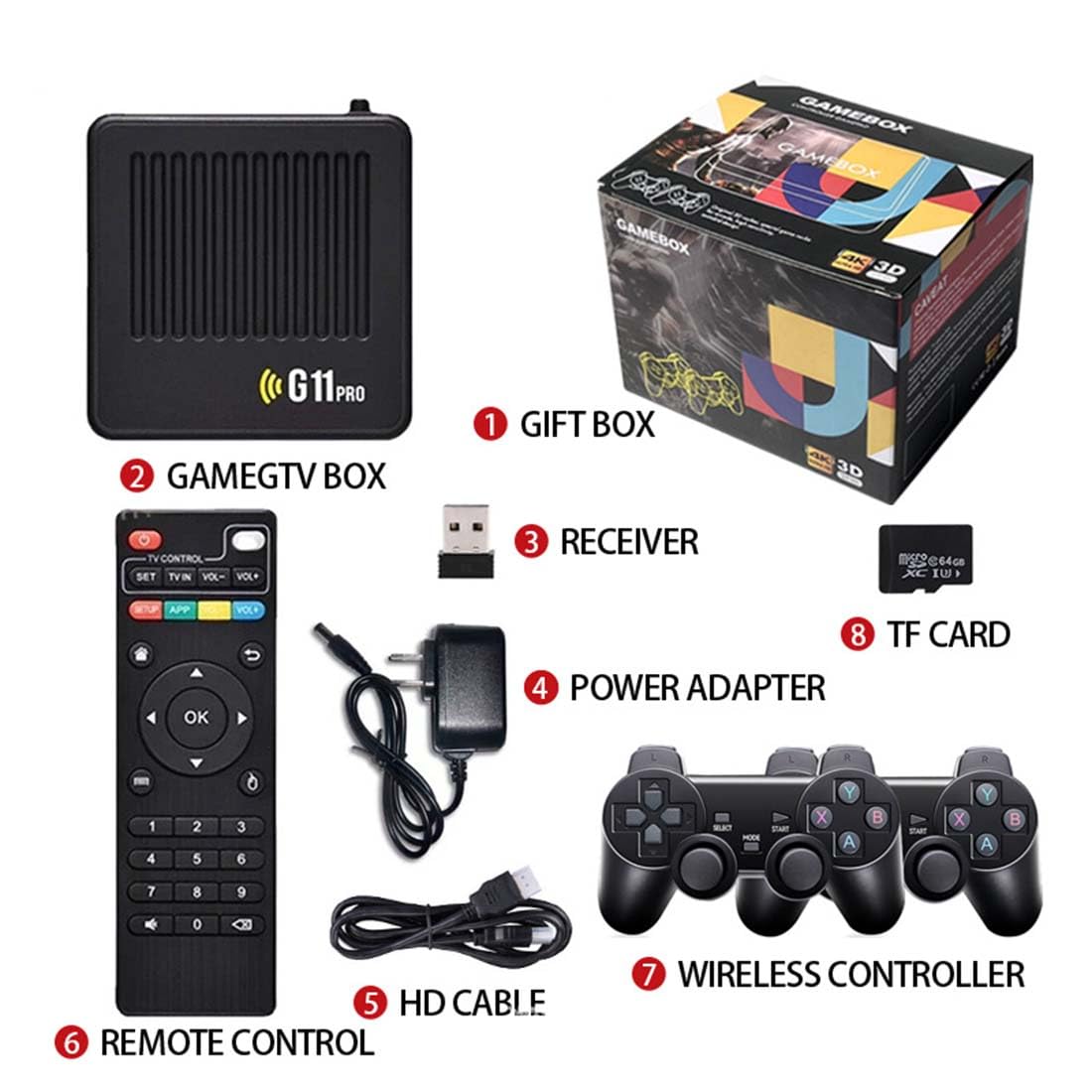 Amazon.com: G11 Pro 4K Retro Game Box, Home Retro Video Game