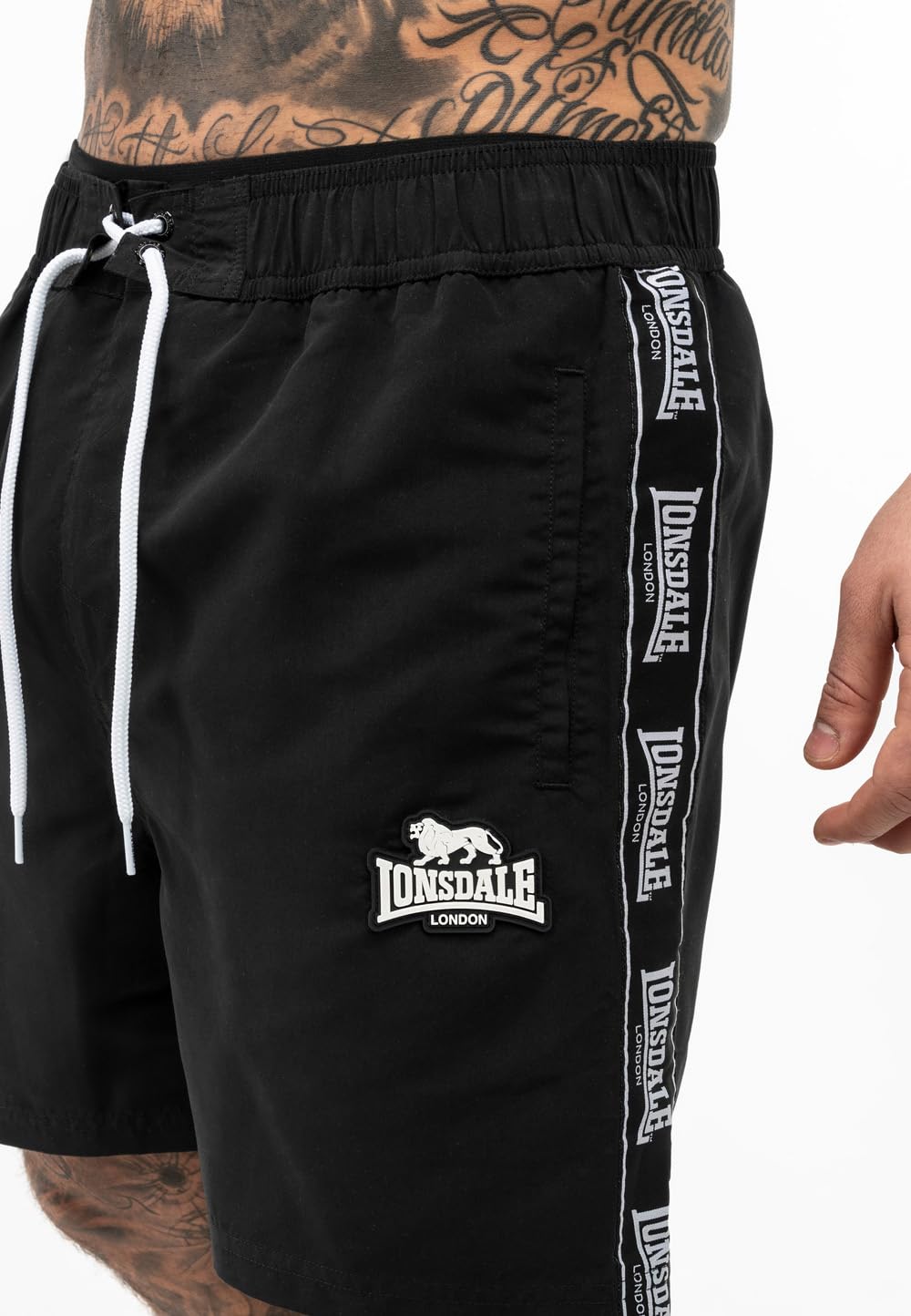 Lonsdale London KIRBUSTER Homme Short de Bain Noir