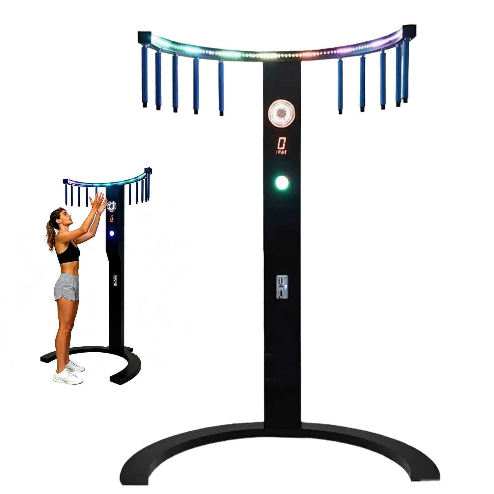 Ymnogjie Catching Stick Arcade Game,Coin Operated Hand Eye Coordination Training Machine,Fast Reaction Challenge Game for Commercial Venues,Bars,Amusement,Round