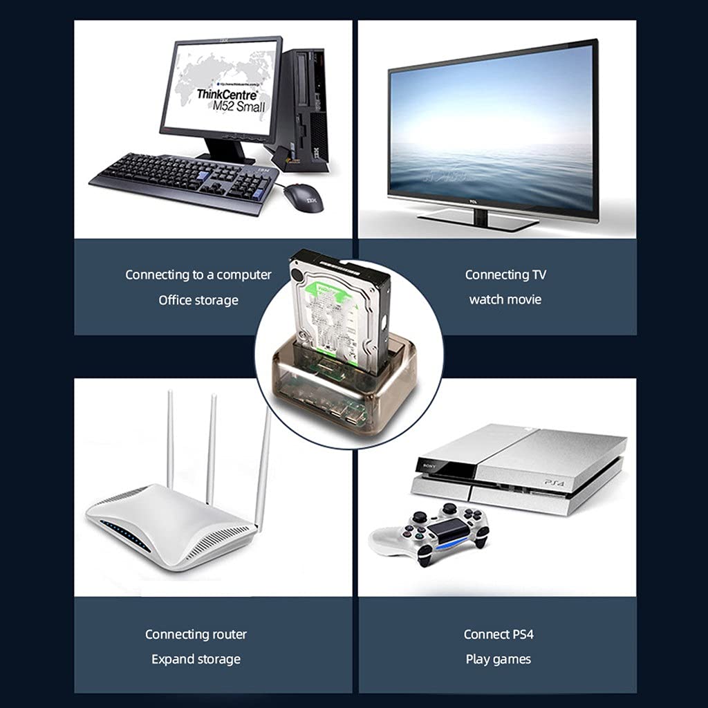 USB 3.0 All in 1 HDD stacja dokująca czytnik gniazdo IDE/SATA podwójna wielofunkcyjna obudowa dysku twardego stacja dokująca