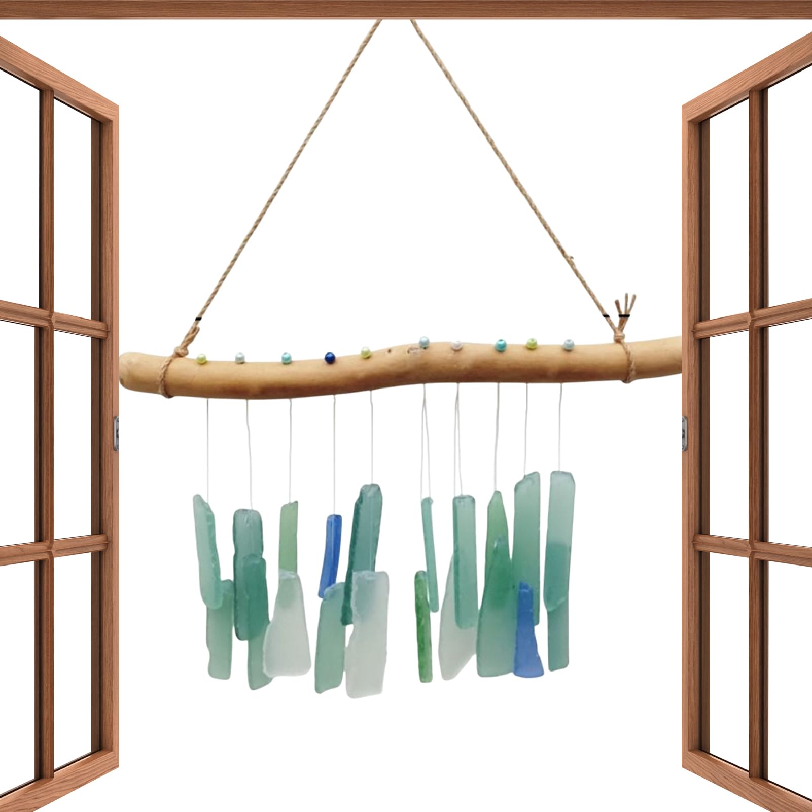 Carillon éolien en métal pour décoration de jardin extérieur suspendu