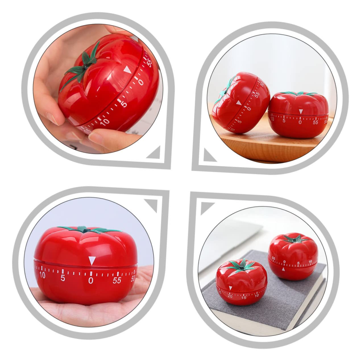 Küchen Timer Mechanisch 2 Stück Timer Für Küche Kochtimer Mit Countdown-Funktion Charmantes Design Für Küchen-und Heimdeko