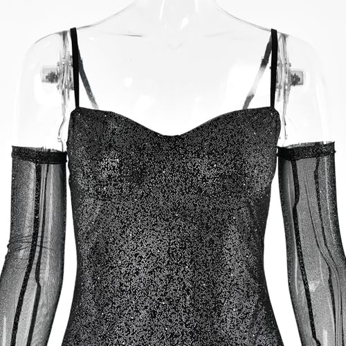 Image of Women's Dress,Sexy Lace Semi See Through Short Dress, Off-Shoulder Bustier Skirt, Asymmetric Short Skirt，Slim