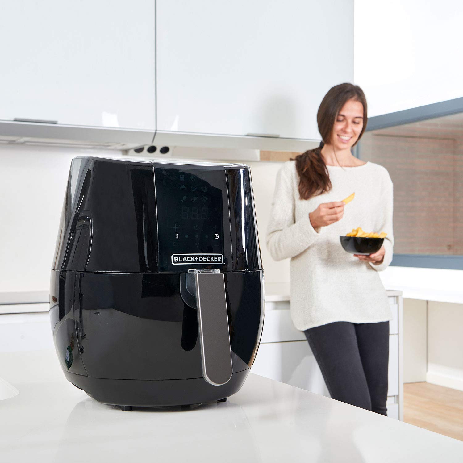 Black+Decker Bxaf3500E Frytkownica Beztłuszczowa, Czarny, 3.5L