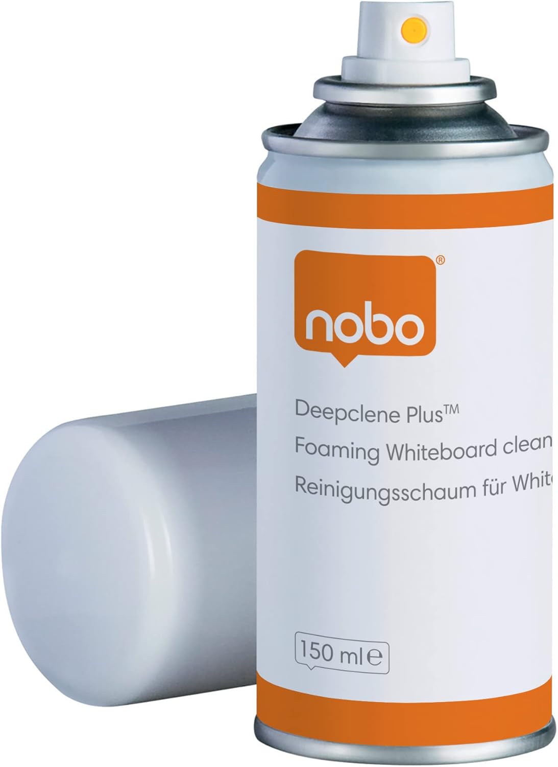 Nobo Deepclene Plus Foaming Whiteboard Cleaner, 150ml Bottle, Monthly