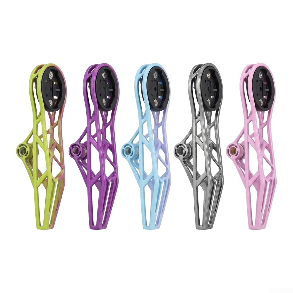 Support d'ordinateur de vélo en métal léger 26 g pour Garmin (Titanium)