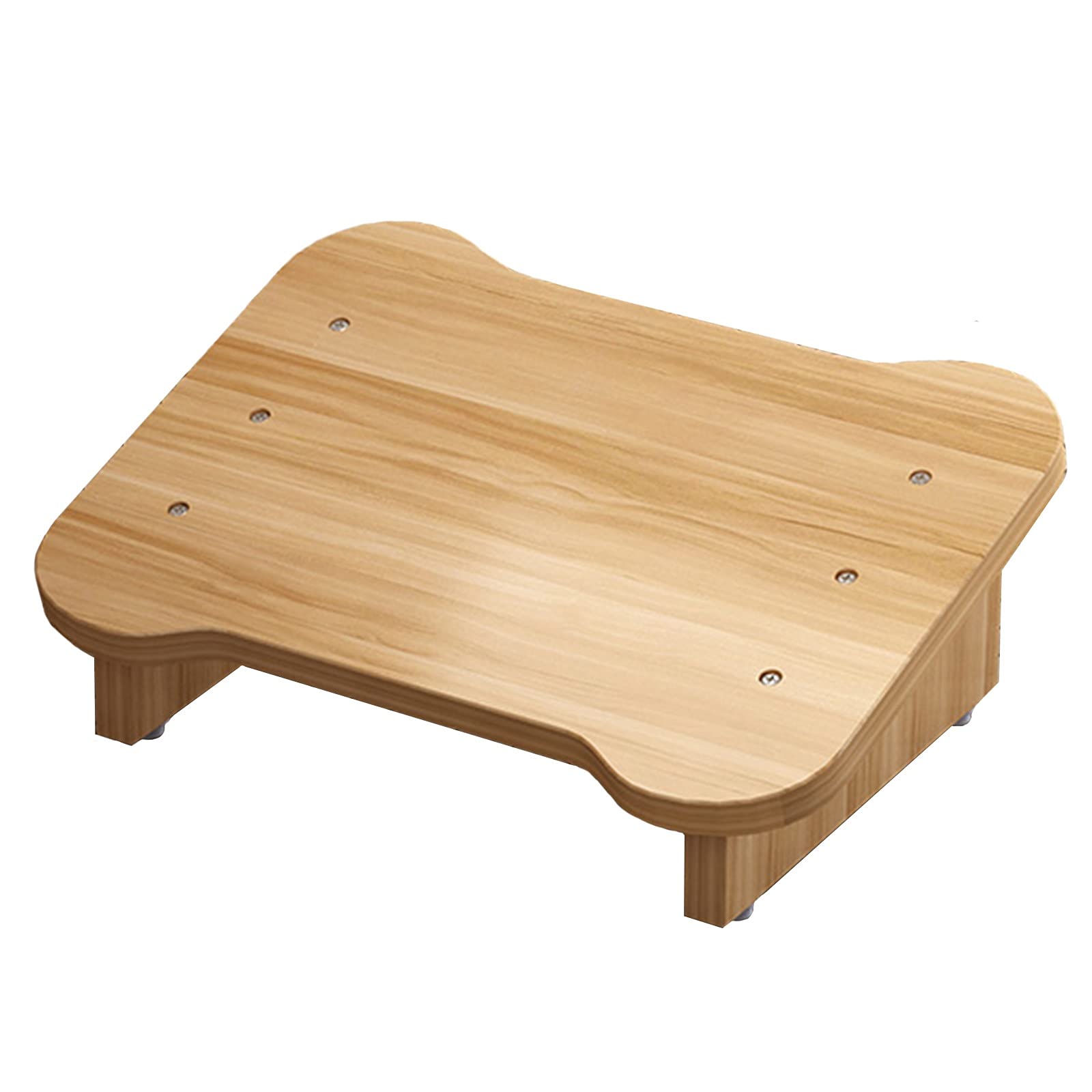 Poggiapiedi Inclinazione Legna sotto Il Poggiapiedi della Scrivania per Sedie per La Casa E L'Ufficio, Supporto Ergonomico Portatile per La Postura di Seduta Sgabello, Divano