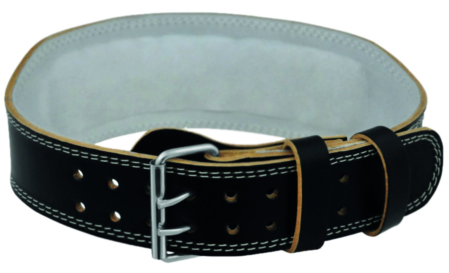 LISARO Gewichthebergürtel mit 10cm Rückenbereite, aus Leder, Verstellbar Löcher Krafttraining Belt, Powerlifiting Bodybuilding für Damen und Herren, Sondergrossen 135cm oder 145 cm