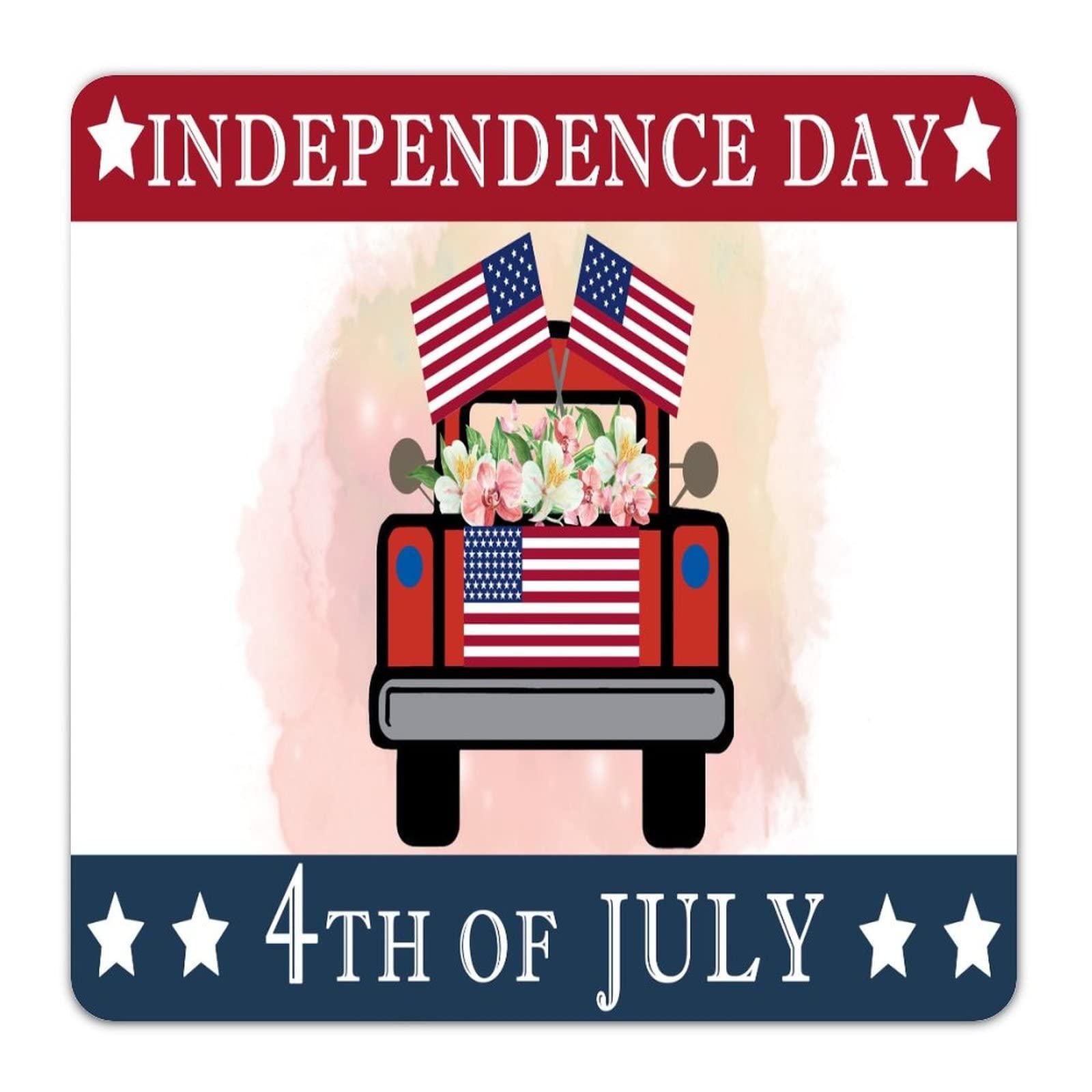 Amazon.co.jp: アメリカ国旗 4th of July 12インチ メタル ブリキ看板 