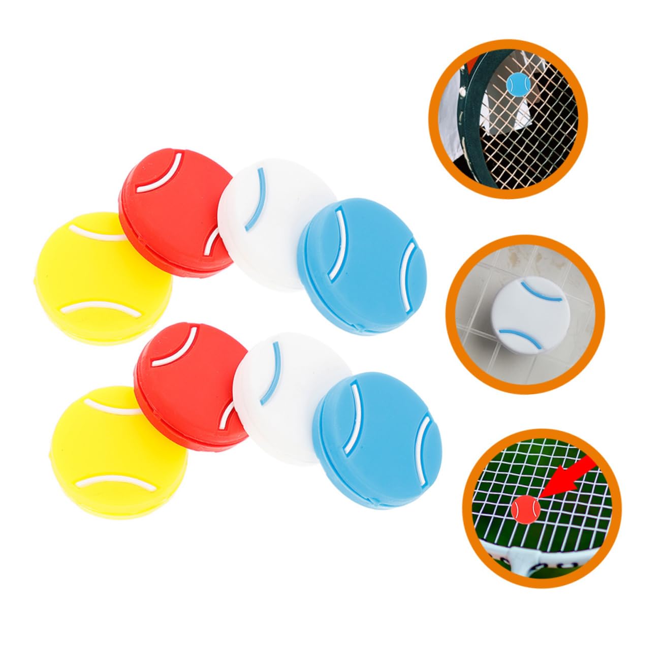 HANABASS Schläger Tennis Schläger Tennis Dämpfer Tennis Vibrationsdämpfer Tennis Gel Tennis Zubehör Dämpfer Dämpfer Tennis Tiny Shocks Absorber Silicon Silica Gel