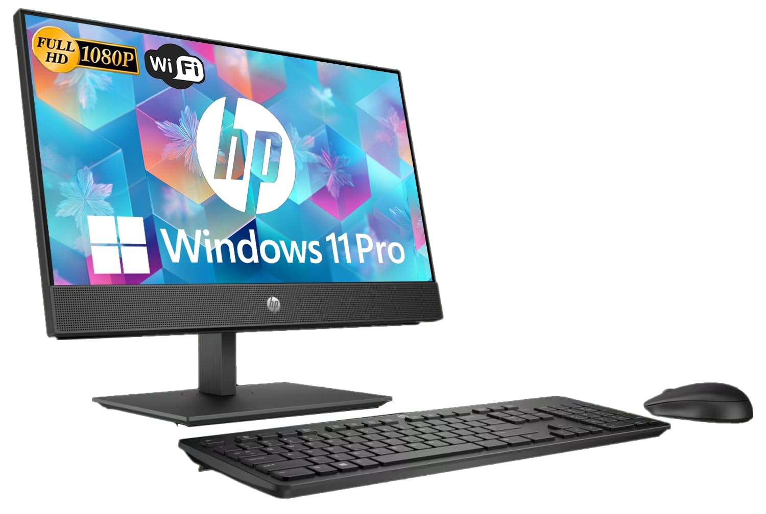 HP ProOne 600 G4 All-in-One Desktop Computer 21.5" FHD PC, Intel Core i5-8500T, 8GB RAM, 256GB SSD, Keyboard & Mouse, USB WiFi & BT, Windows 11 Pro (