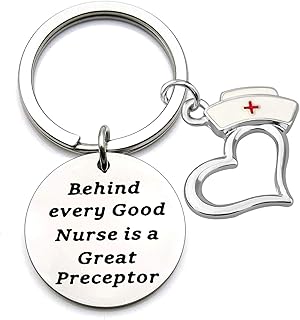 Nurse Preceptor Keyring Nurse Instructor Gift Behind Every Nurse is A Great Preceptor Jewelry