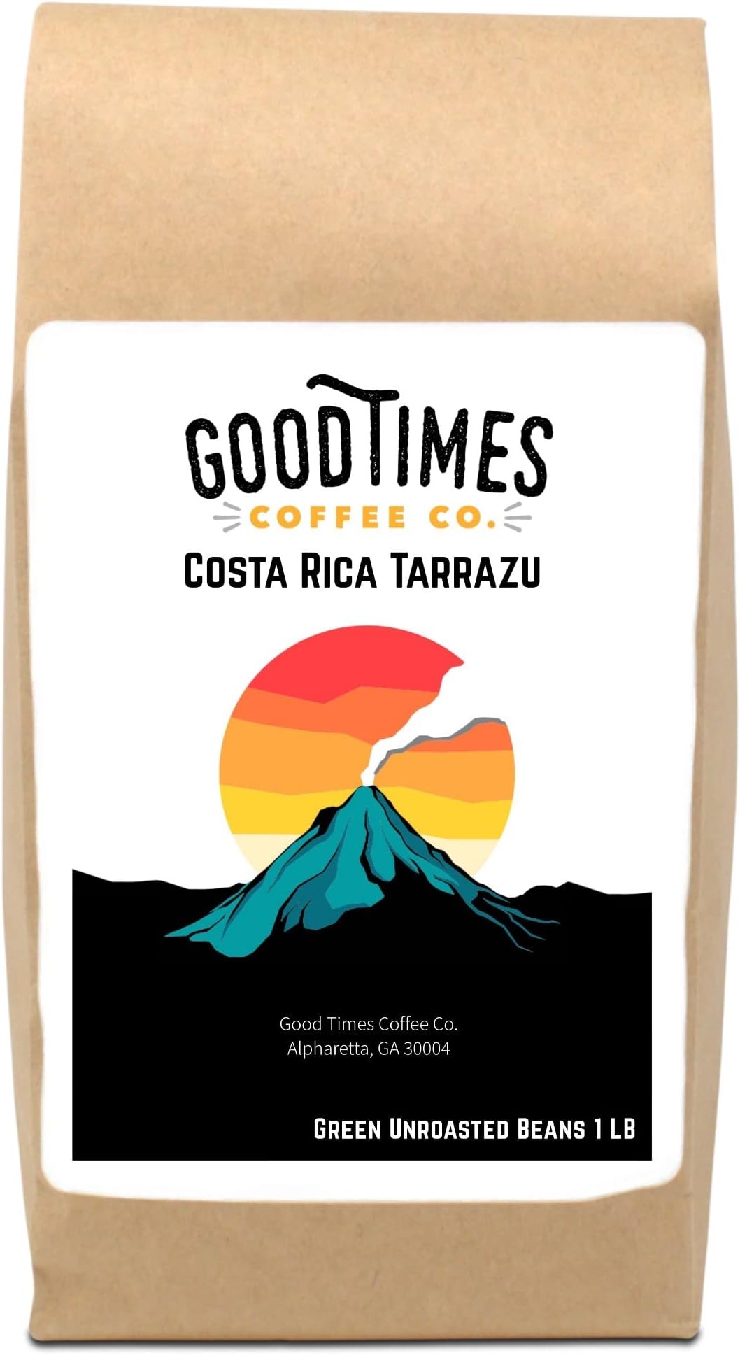 Green Unroasted Coffee Beans, Costa Rican Tarrazu (1 Pound)