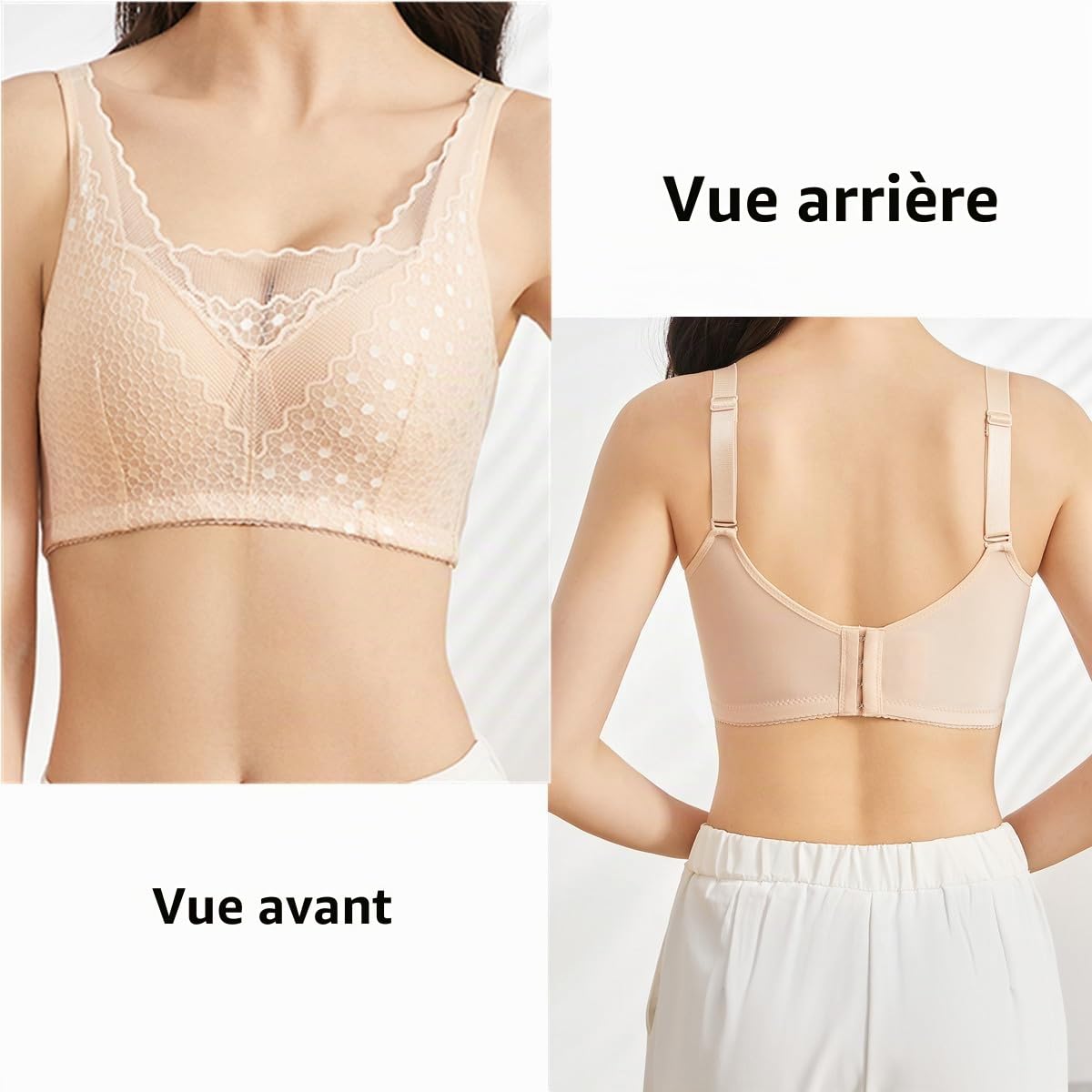 Soutien-gorge de mastectomie avec poches pour de nombreux types de prothèse mammaire post-chirurgie