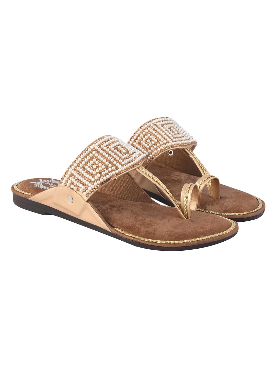 Kolhapuri Flats for Women & Girls| Cushioned Footbed |Casual, Ethnic, Party, Wedding, Festive |Comfortable-image-19